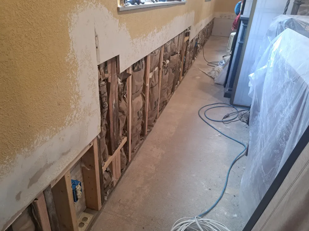 Garage water damage image
